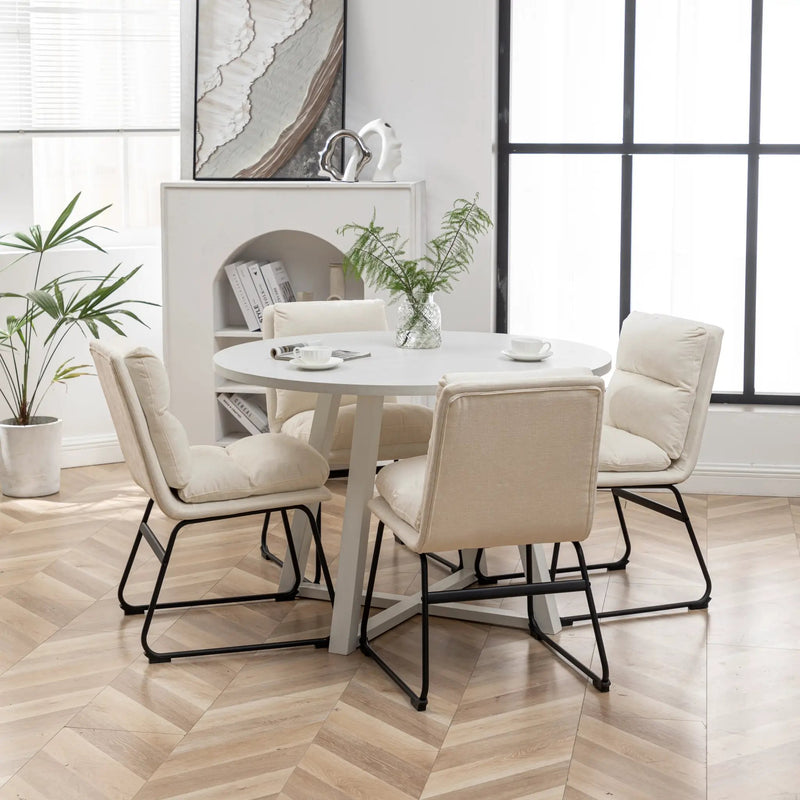 Innes 5-Piece Round Dining Set by HouseOfZazla