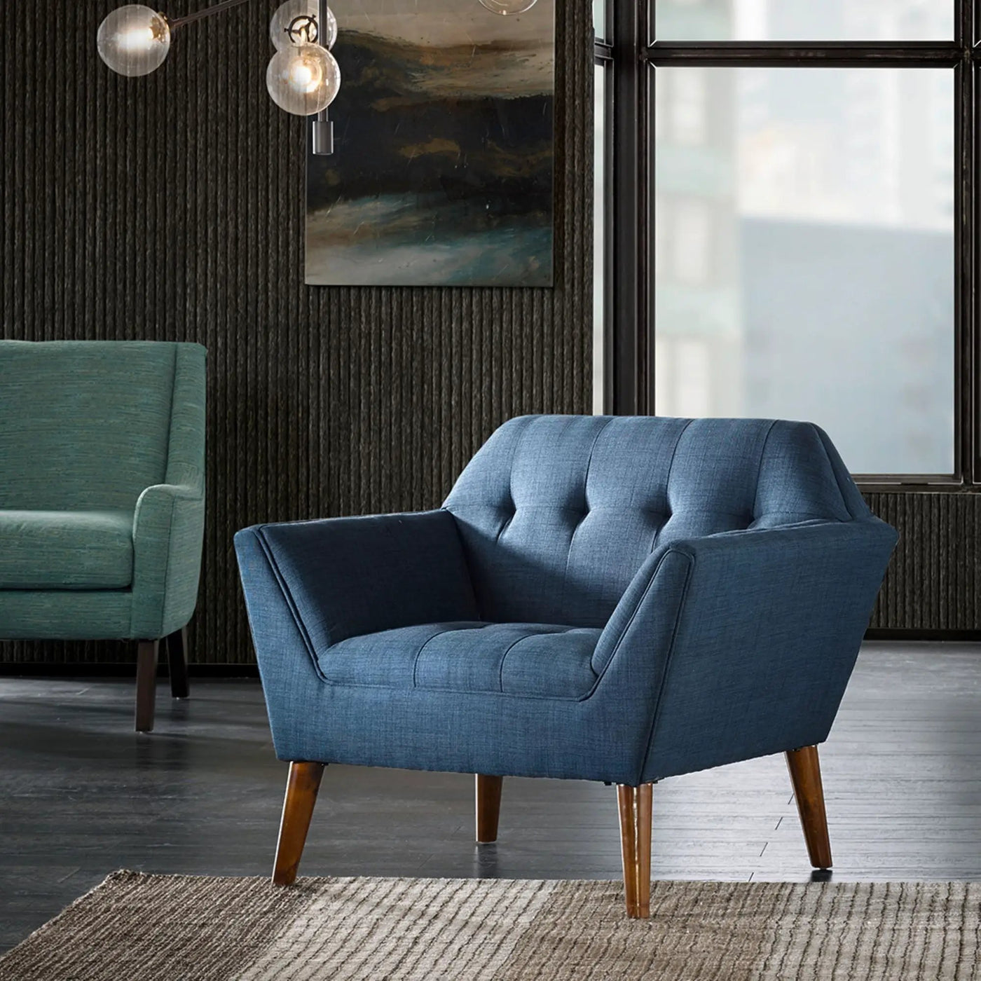 Modern Lounge Chair With Button Tufting by HouseOfZazla