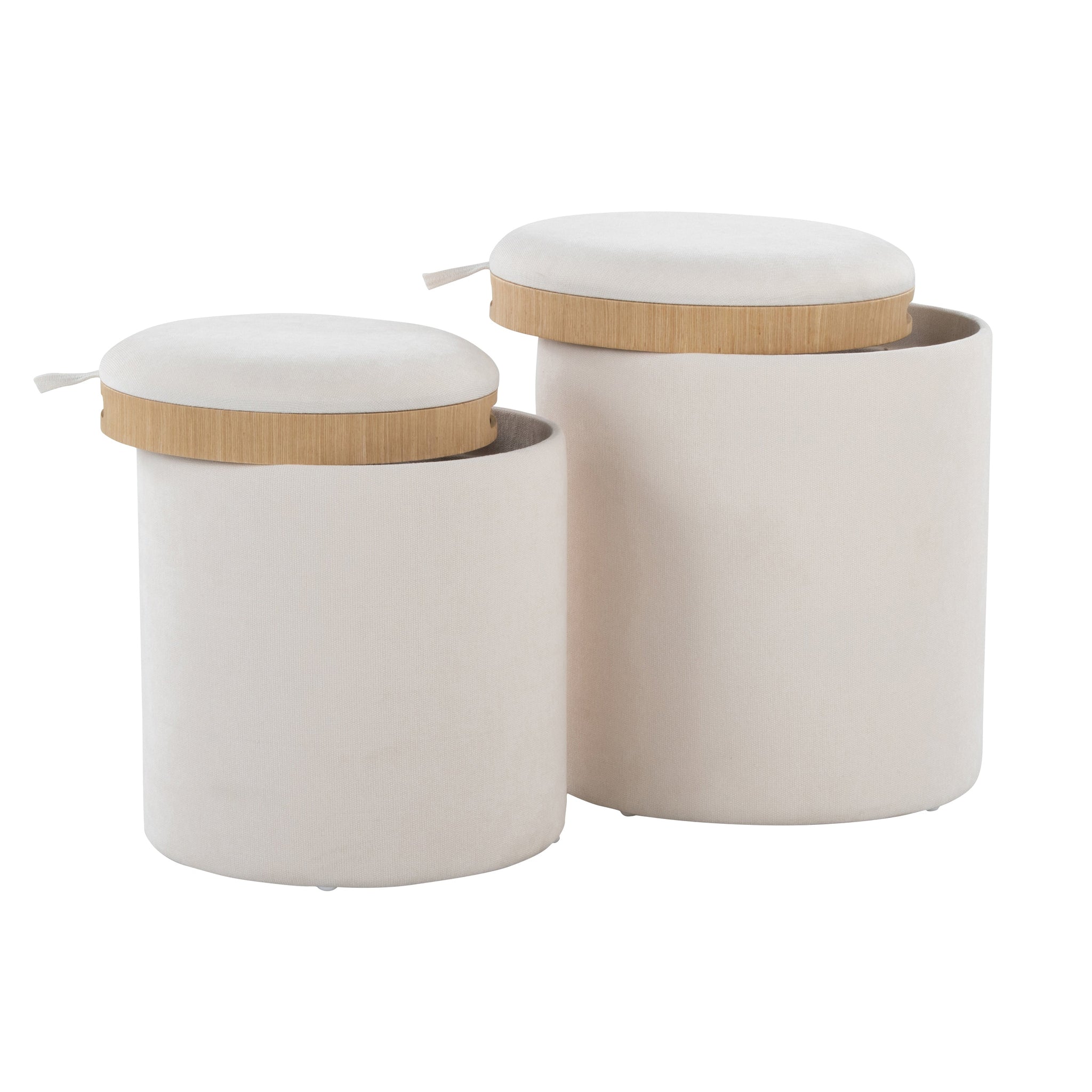 Contemporary Nesting Ottoman Set in by HouseOfZazla