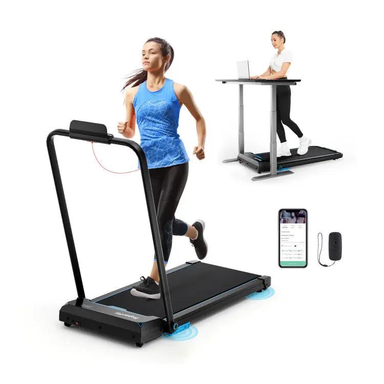 Fitness Room Bundle: Hanging Punching Bag Set + Folding Treadmill by DirectDeals