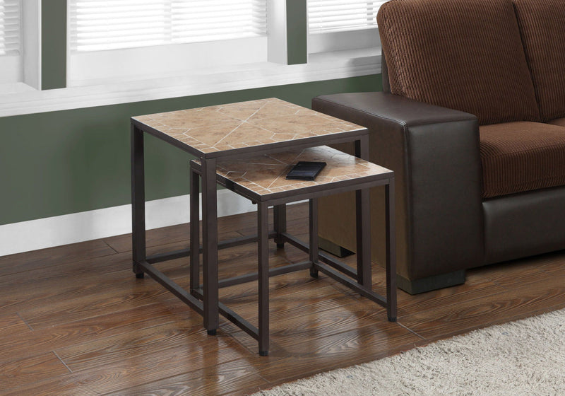 Nesting Table, Space-Saving Design Transitional (Set of 2) by HouseOfZazla