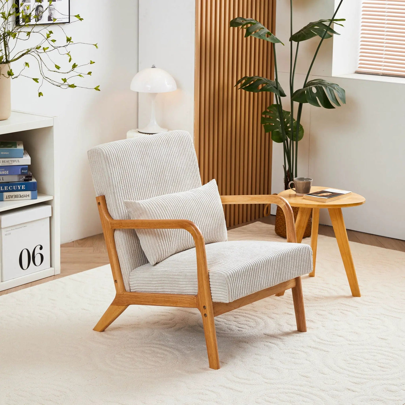 Accent Arm Chair With Pillow Upholstered by HouseOfZazla