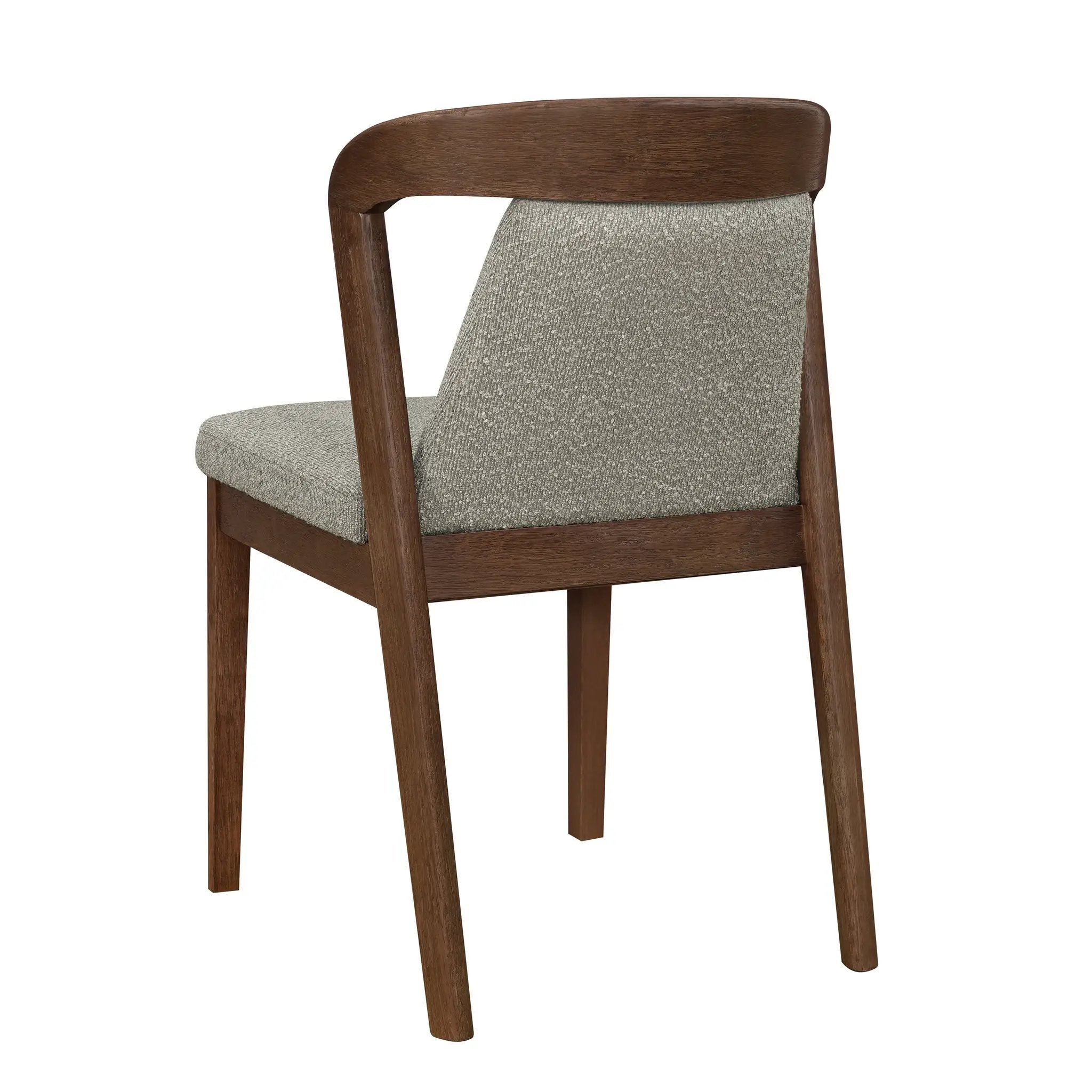 Upholstered Backrest Armless Dining Chairs (Walnut+Light Brown) by HouseOfZazla