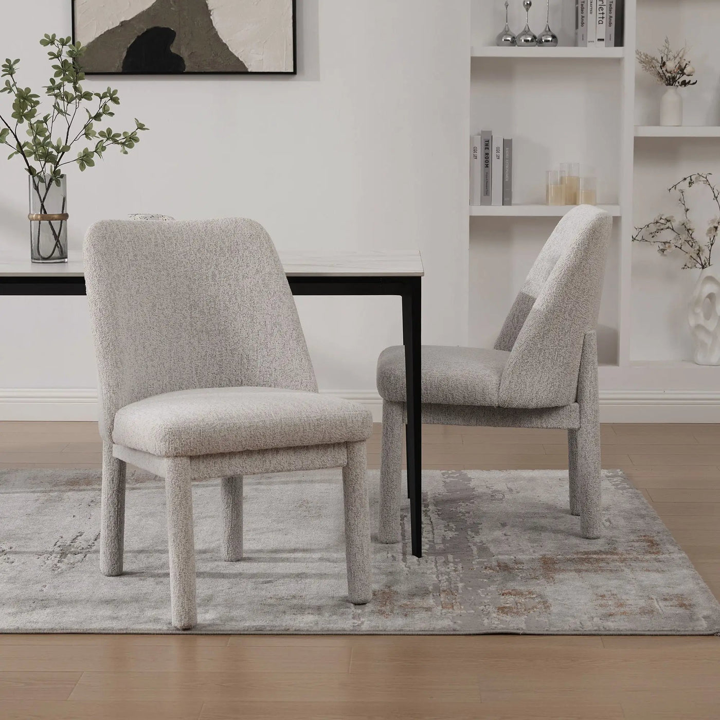 Wide Minimalist Dining Chair by HouseOfZazla