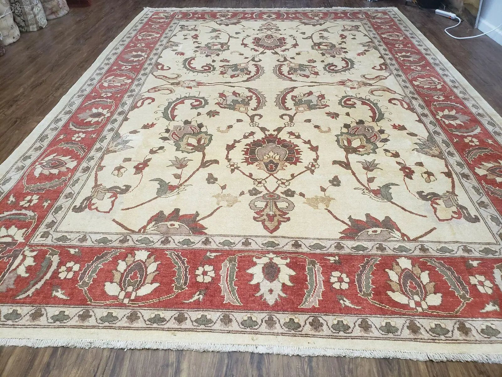 9' X 12' One-Of-A-Kind William Pak Peshawar Hand-knotted Wool Rug Nice by Jewel Rugs