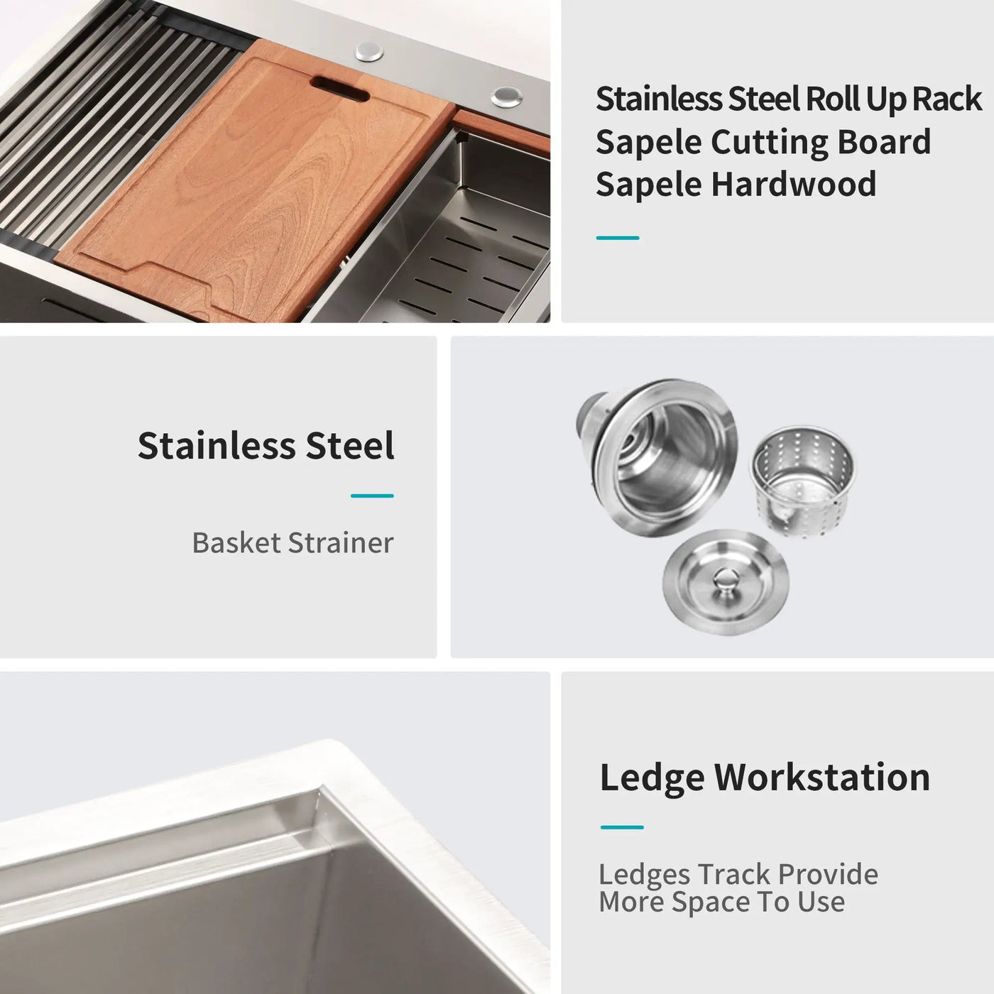 Drop In Kitchen Sink Stainless Steel 16 Gauge by HouseOfZazla