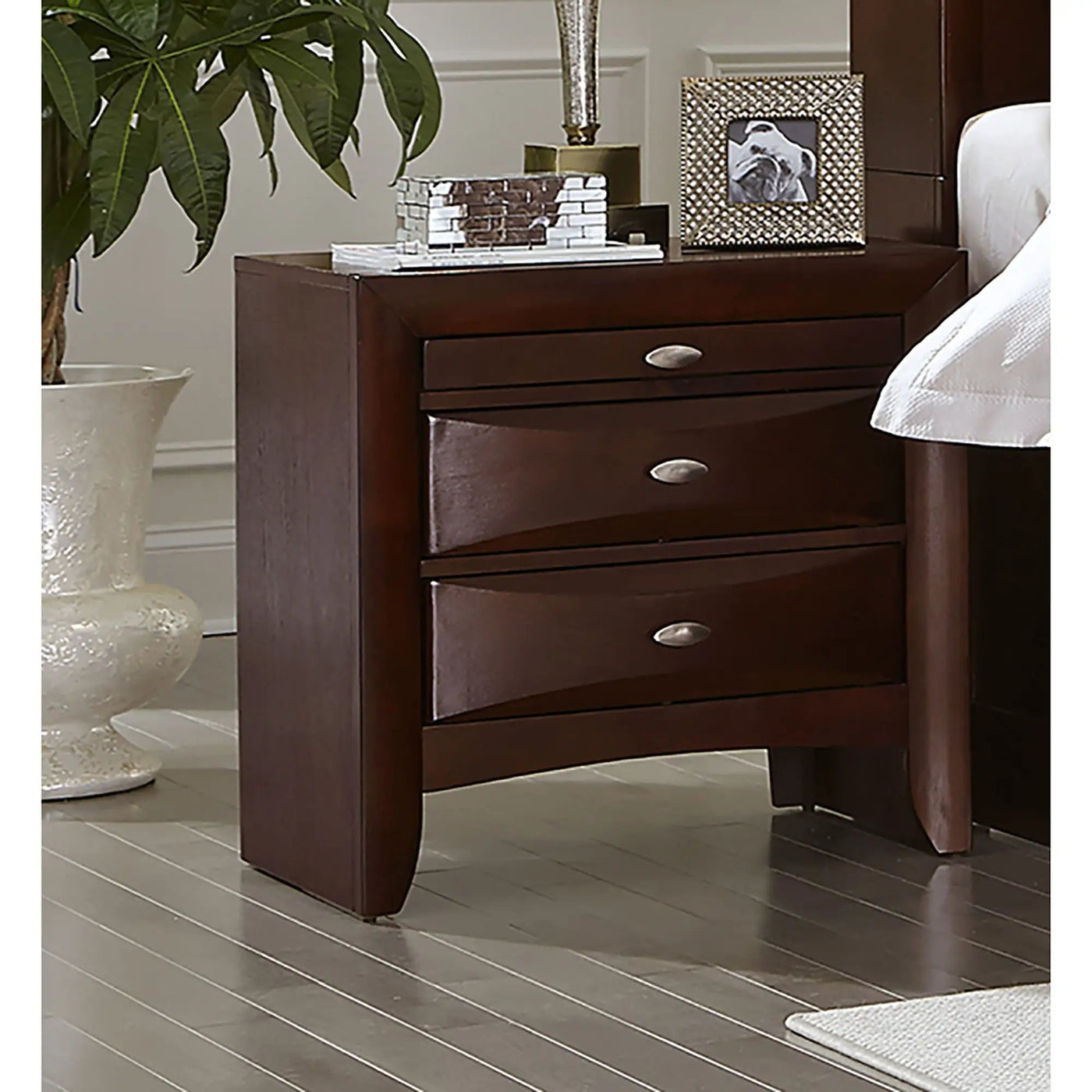 Lucille - Nightstand With Spacious Drawers by HouseOfZazla
