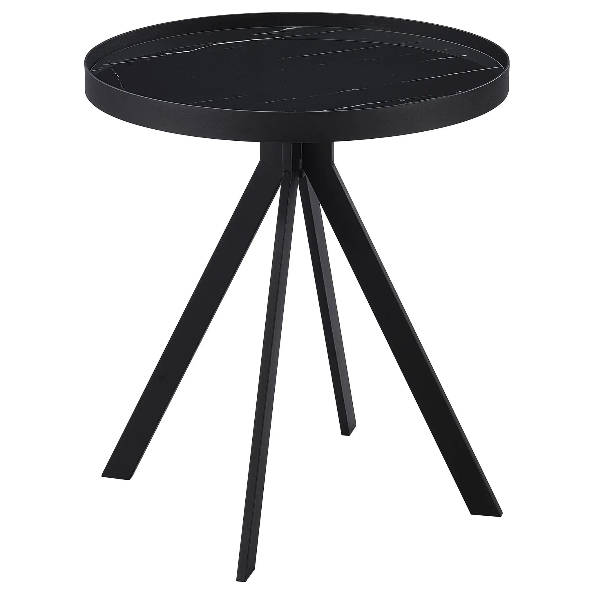 Briggs 3-piece Round Coffee and End Table Set Black by Unique Piece Furniture