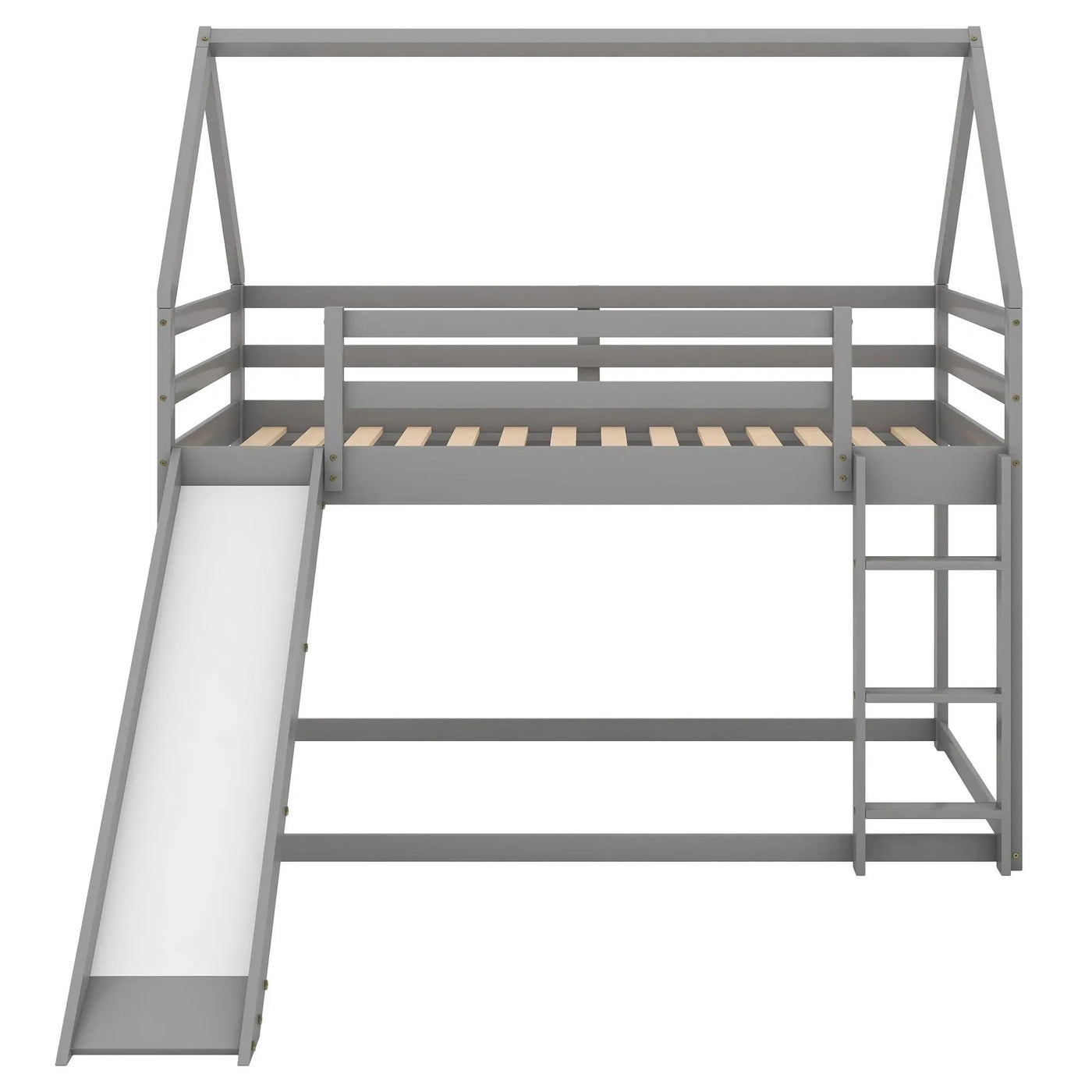 House Shape Bunk Bed With Slide And Ladder by HouseOfZazla