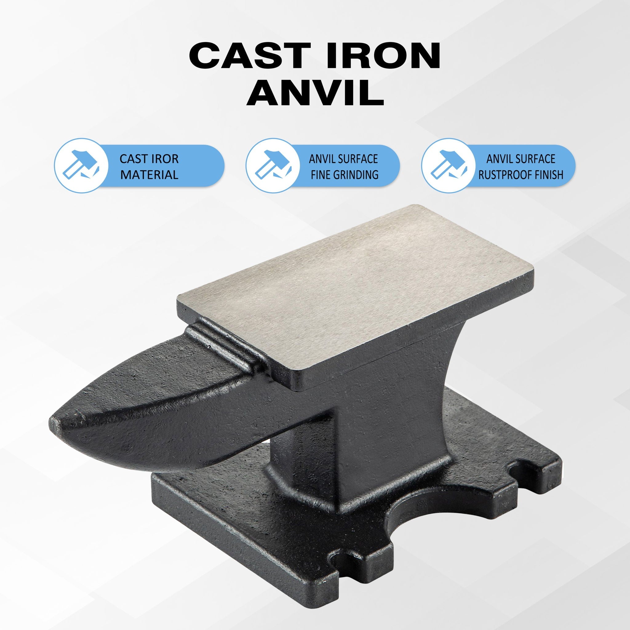 22 Lbs Single Horn Anvil - Black by HouseOfZazla