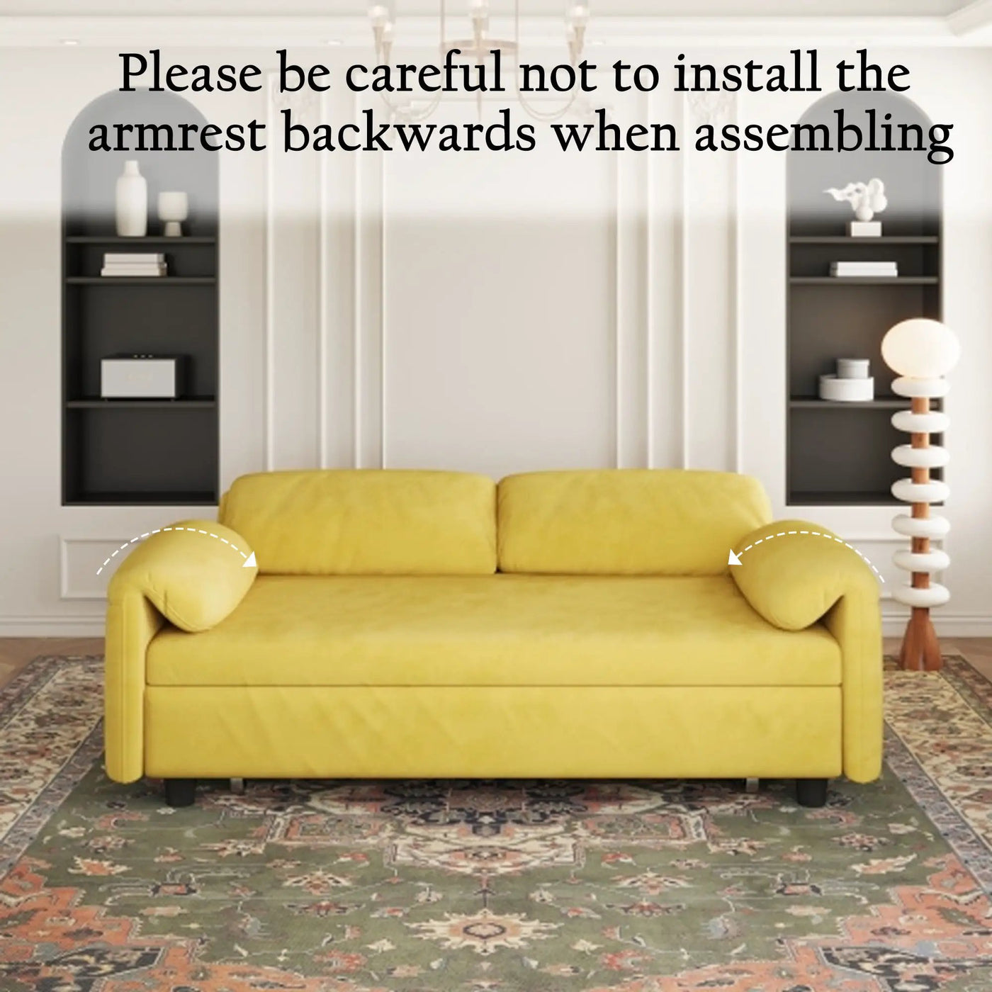 Sofa, Dual Purpose Lounge With Retractable Queen Size Bed by HouseOfZazla