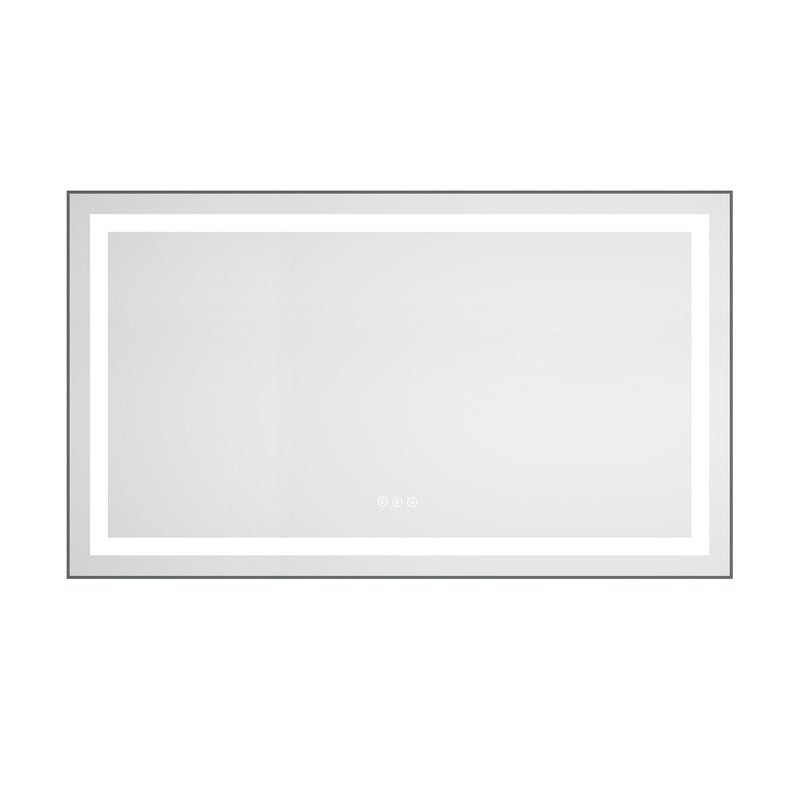 LED Bathroom Mirror with Front and Backlight by HouseOfZazla
