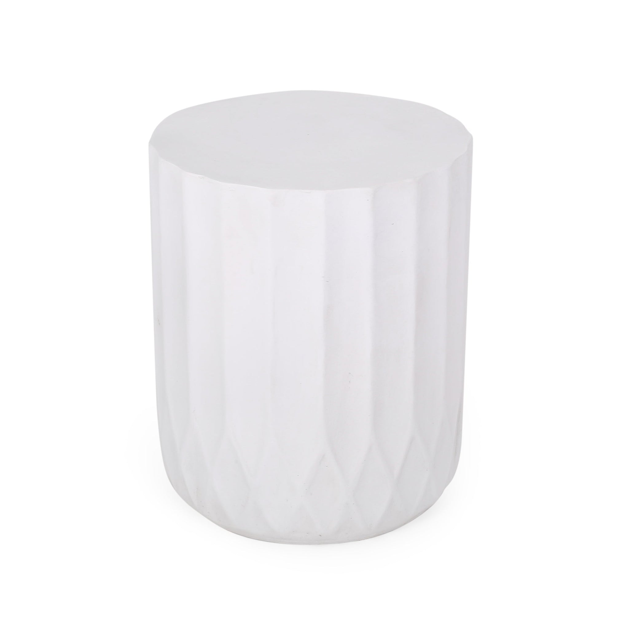 Round Outdoor Side Table, 15" W x 15" D End Table by HouseOfZazla