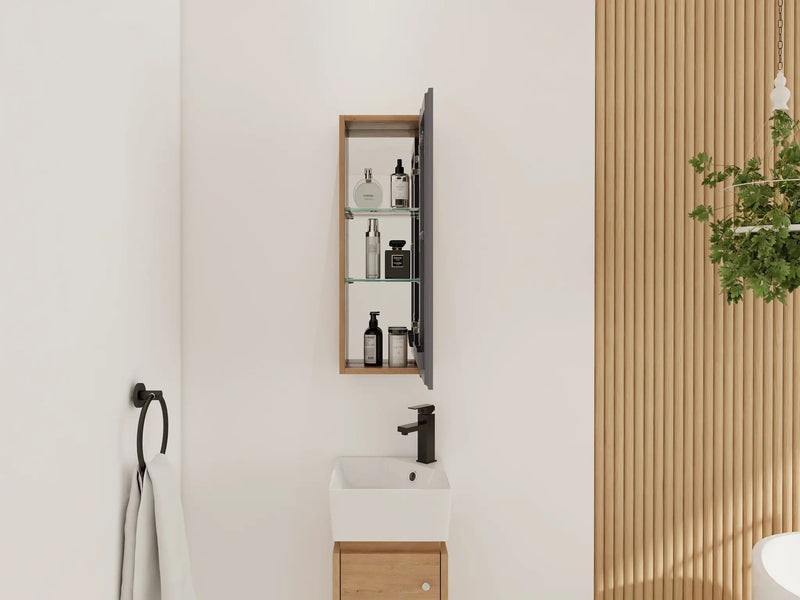 10'' Bathroom Mirror Cabinet with Storage by HouseOfZazla