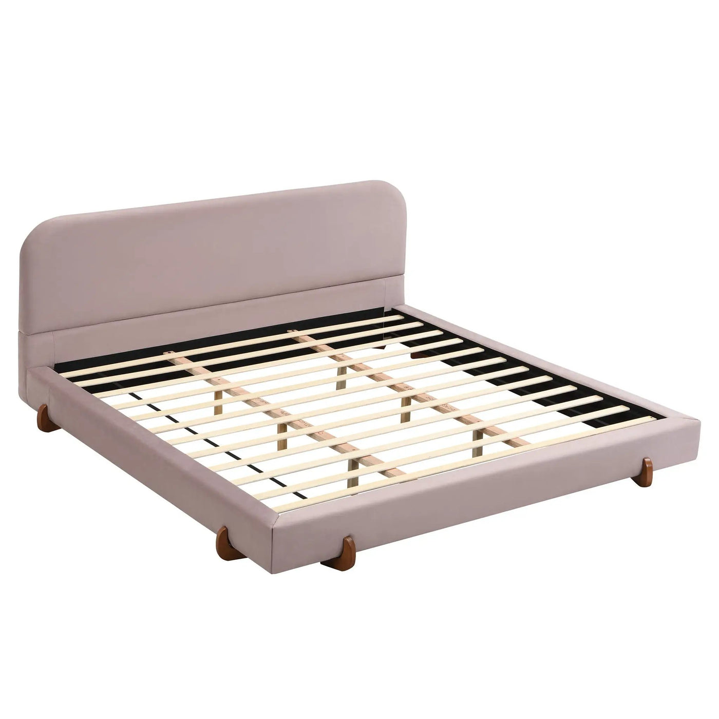 Elegant Upholstered Bed Frame by HouseOfZazla