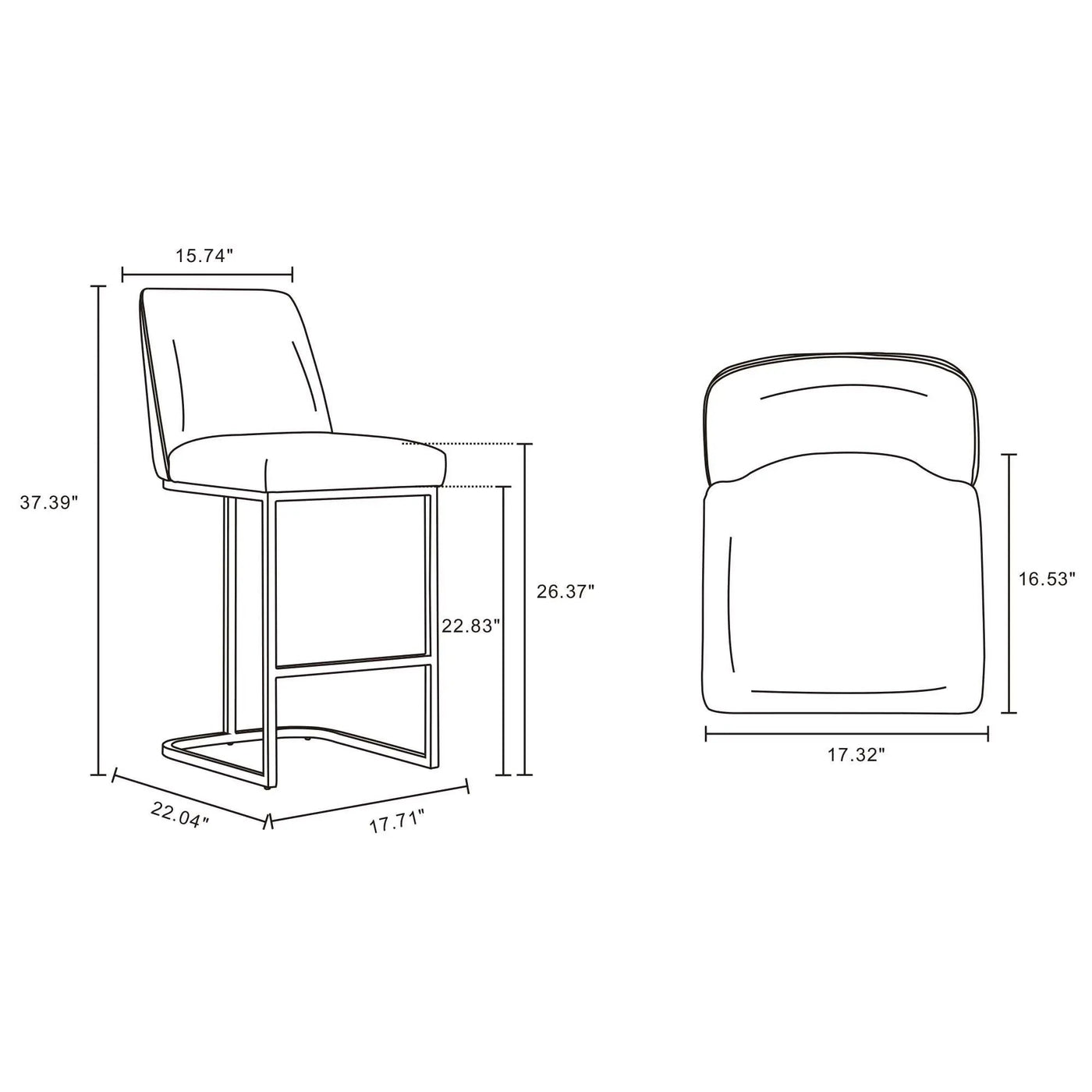 Serena - Counter Stool by HouseOfZazla