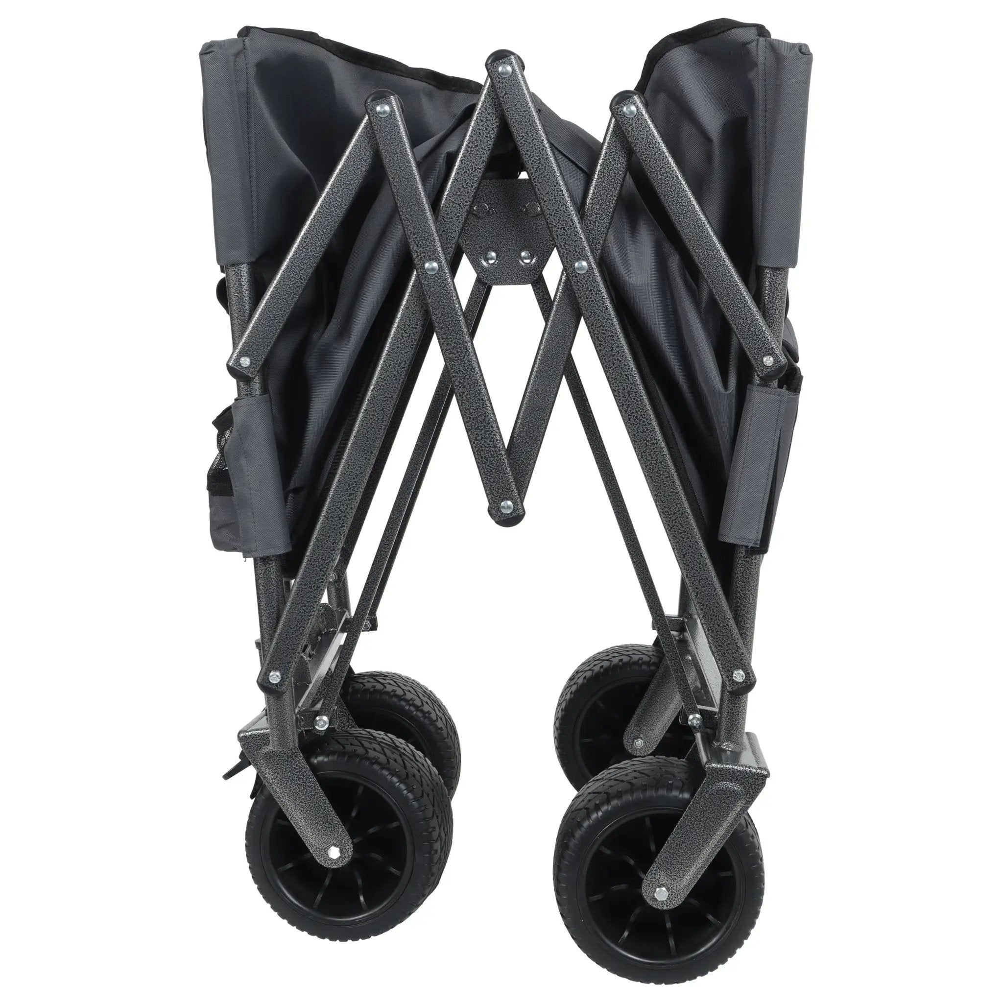 3-in-1 Convertible Folding Wagon Cart with Bench Seat & Storage by HouseOfZazla
