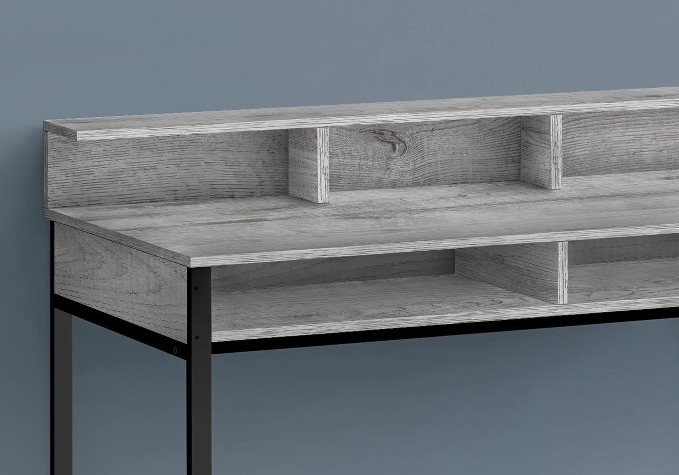 Computer Desk for Home Office with Standing Storage Shelves by HouseOfZazla