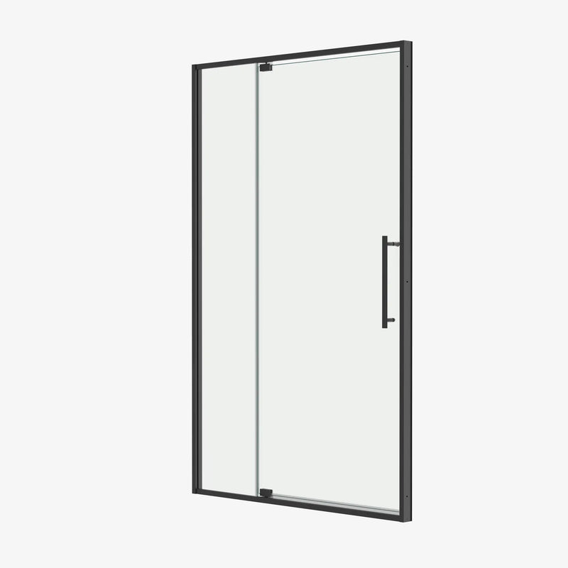 50-54"W x 74"H Pivot Shower Door with Matte Tempered Glass Finish by HouseOfZazla