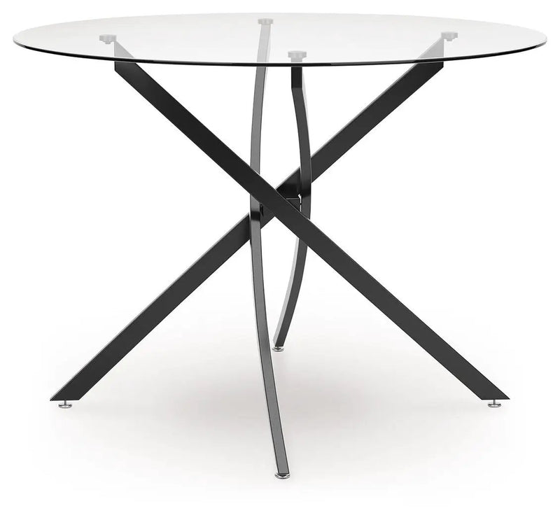 Pharwynn - 5 Pc. - Dining Room Table, 4 Side Chair - Black by Unique Piece Furniture