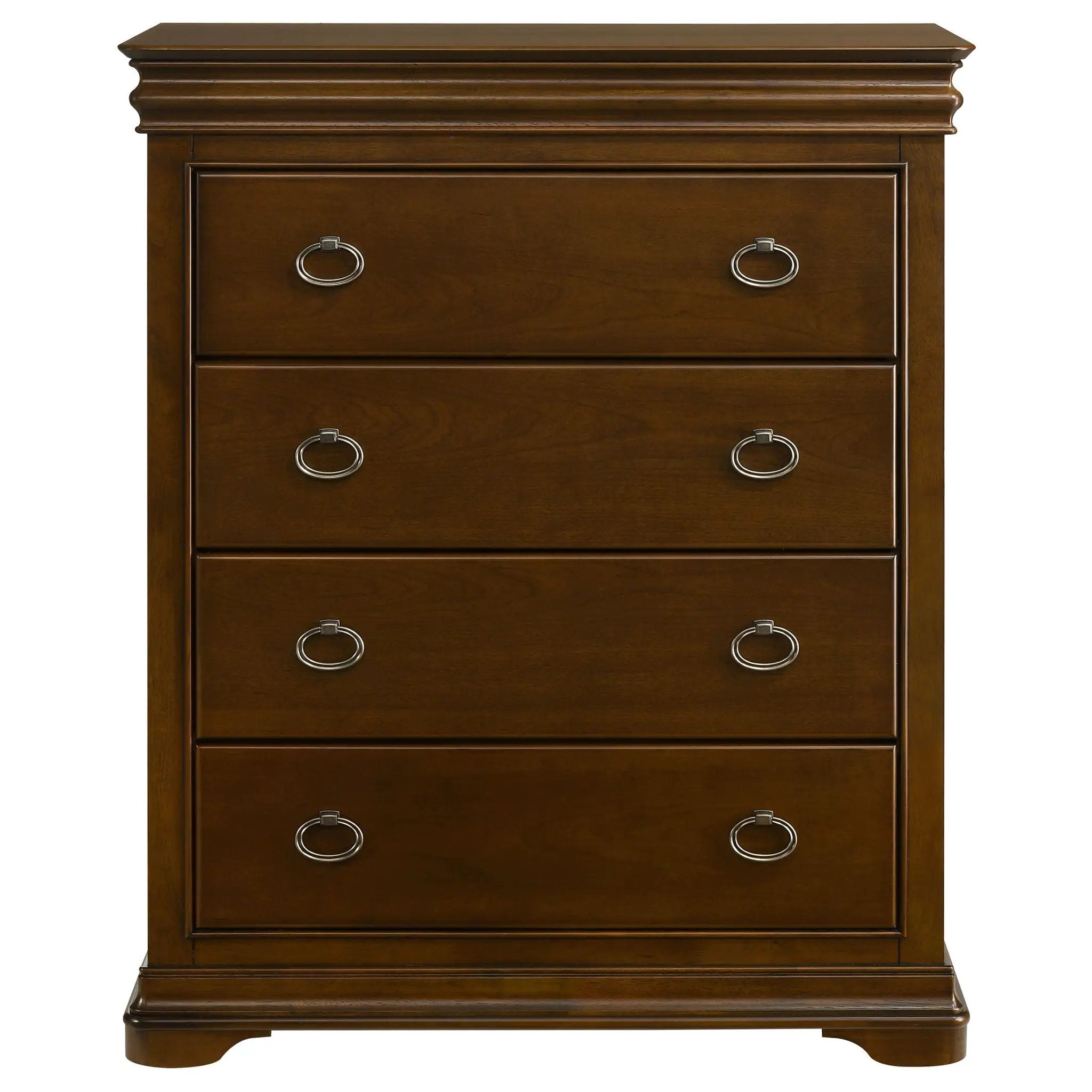 Garland 4-drawer Bedroom Chest of Drawers Brown Cherry by Unique Piece Furniture