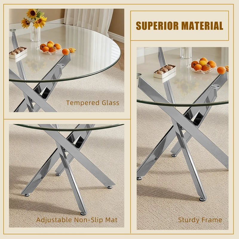 Modern Round Table For Dining Room by Unique Piece Furniture