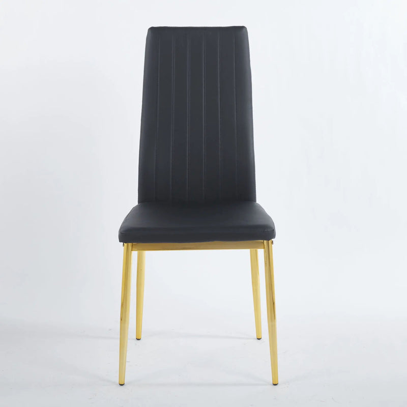 Dining Chair (Set of 4) - Golden Black by Unique Piece Furniture