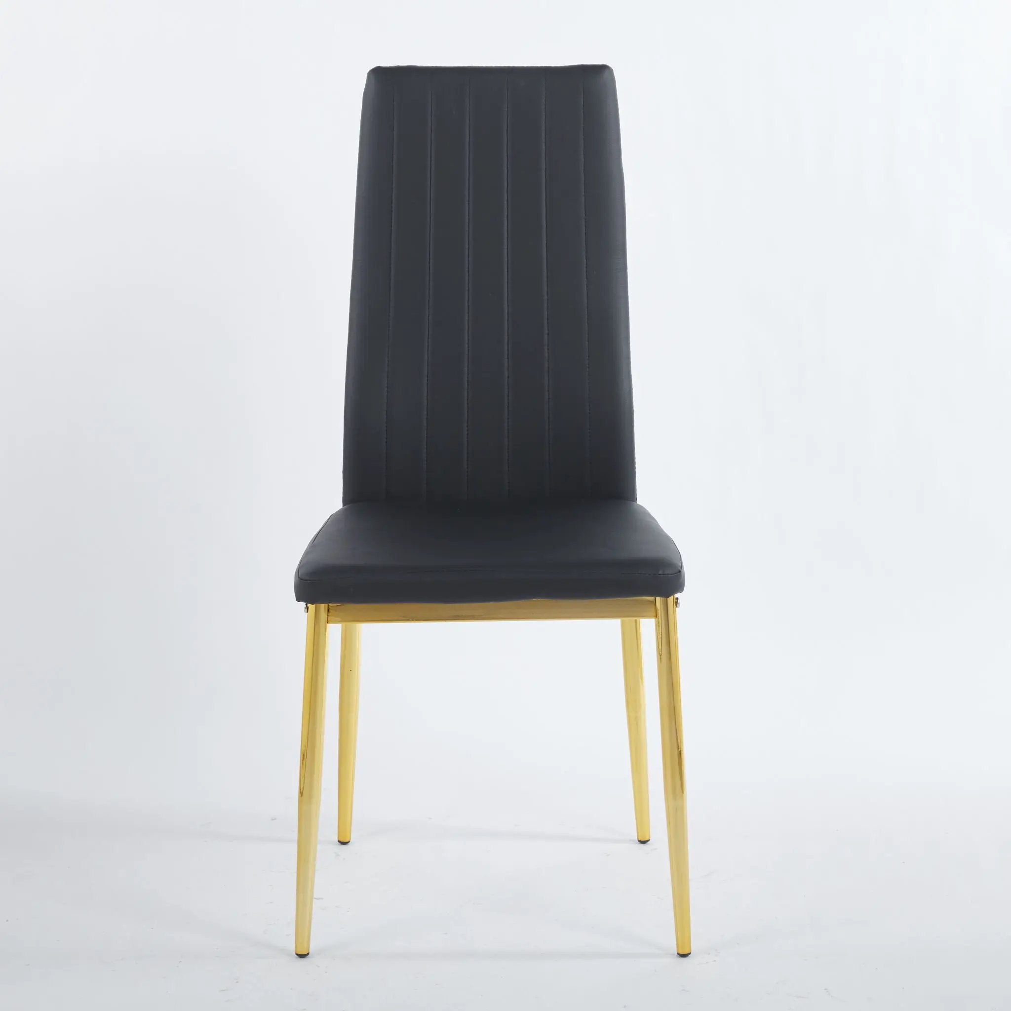 Dining Chair (Set of 4) - Golden Black by HouseOfZazla