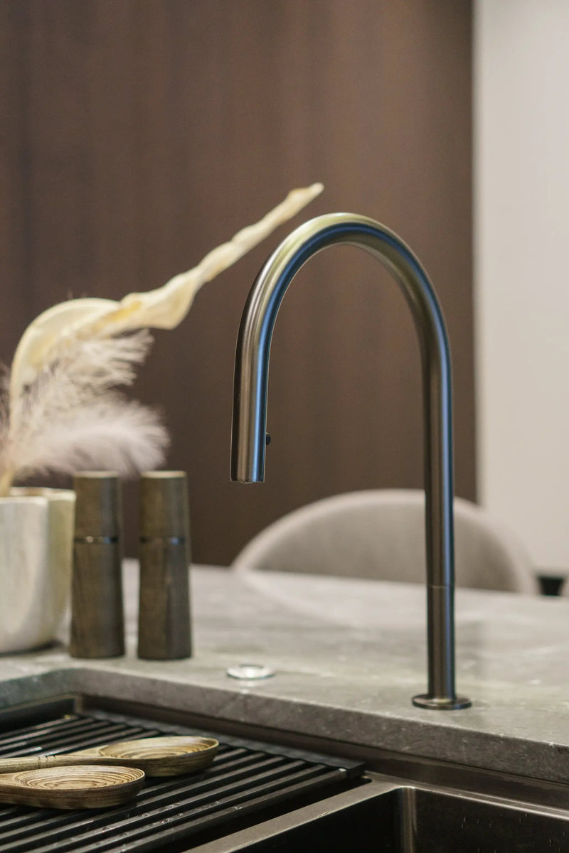 Zeek KF-11GM Gunmetal Pull-Down Kitchen Faucet by ZEEK