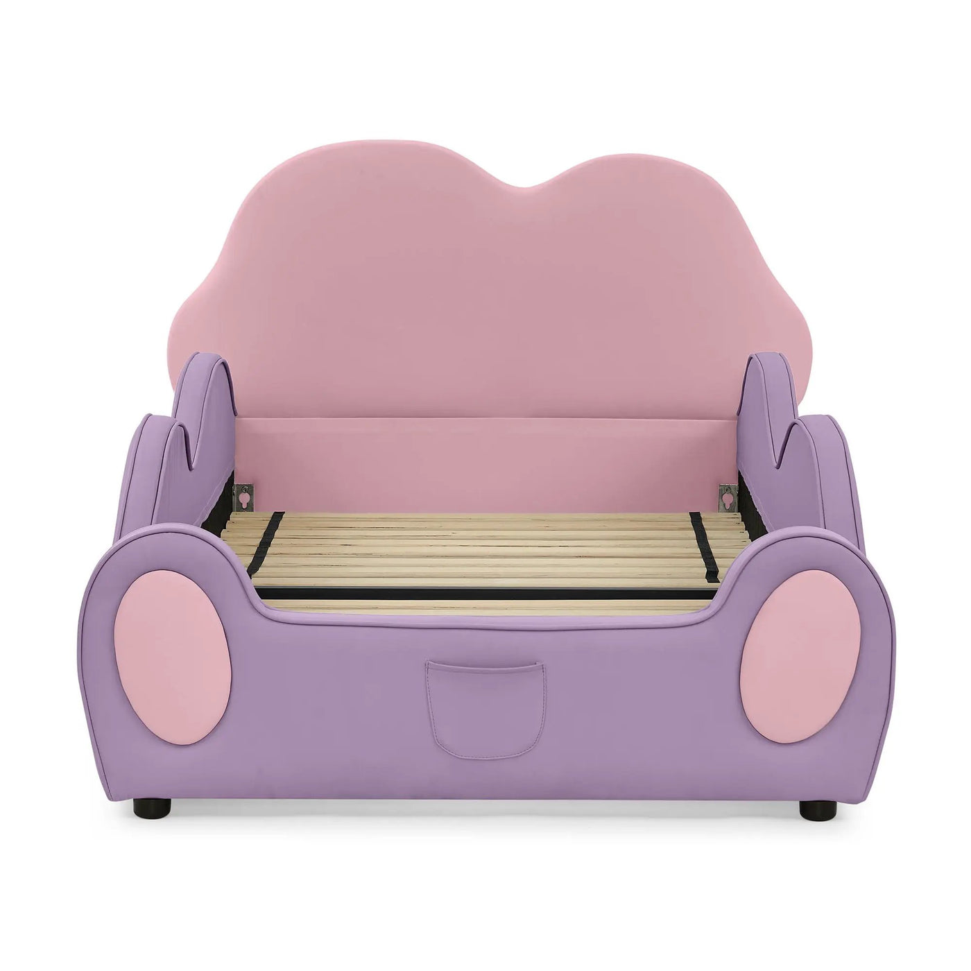 Cute Cloud Shape Bed With Guardrails Cartoon Design, Storage Pocket by Unique Piece Furniture