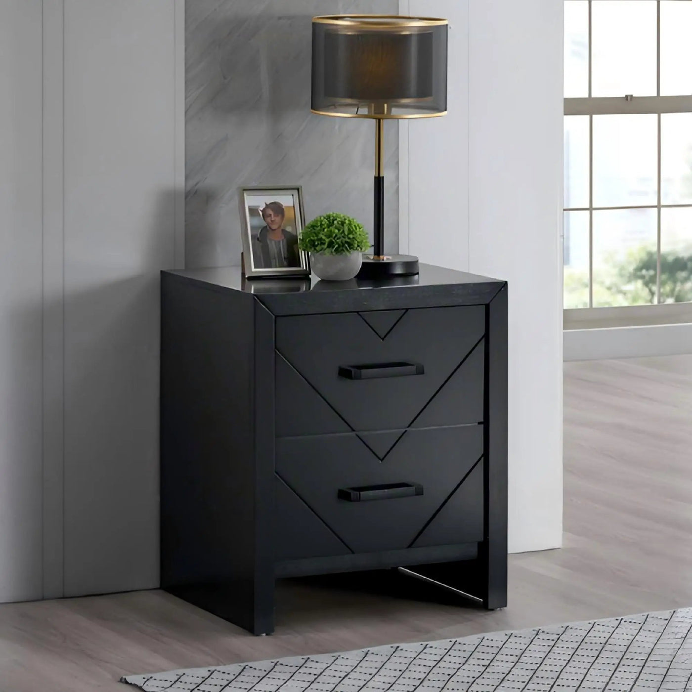 Morris - 2 Drawers Nightstand by HouseOfZazla