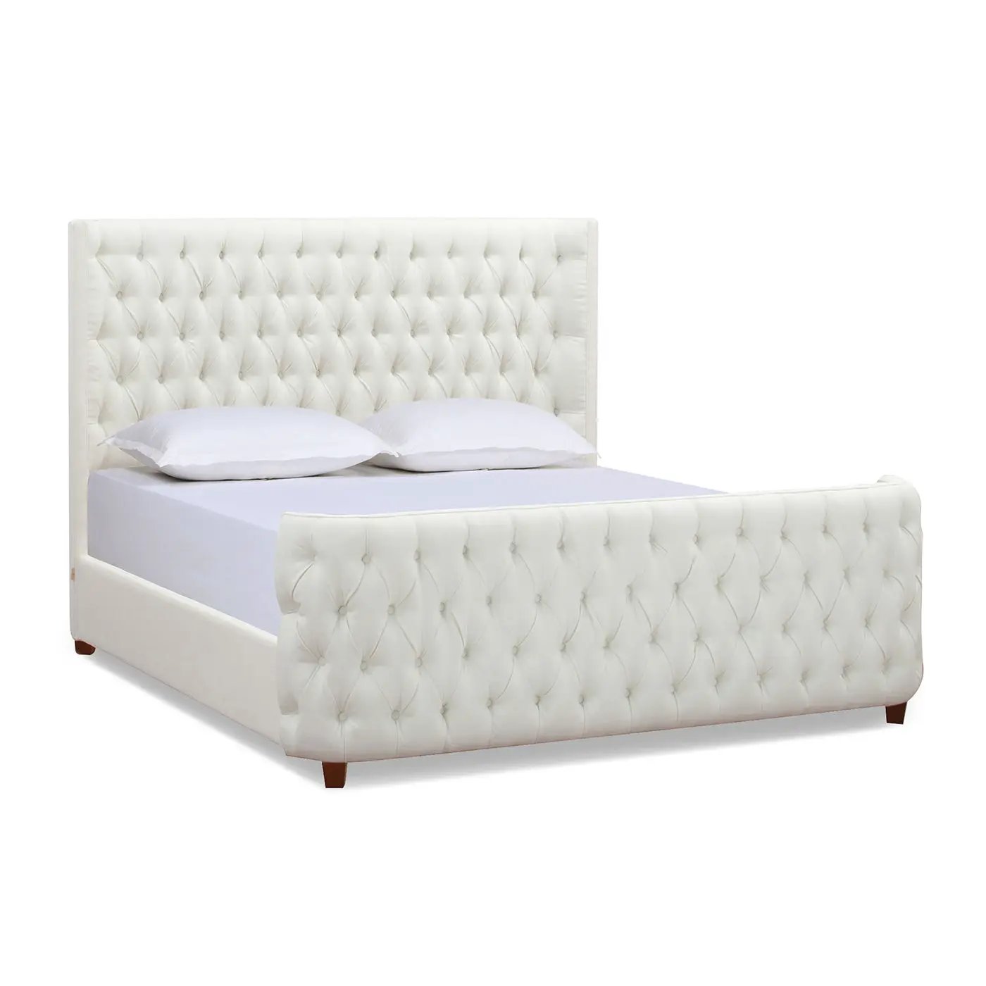 Brooklyn - Tufted Panel Bed Headboard And Footboard Set by HouseOfZazla