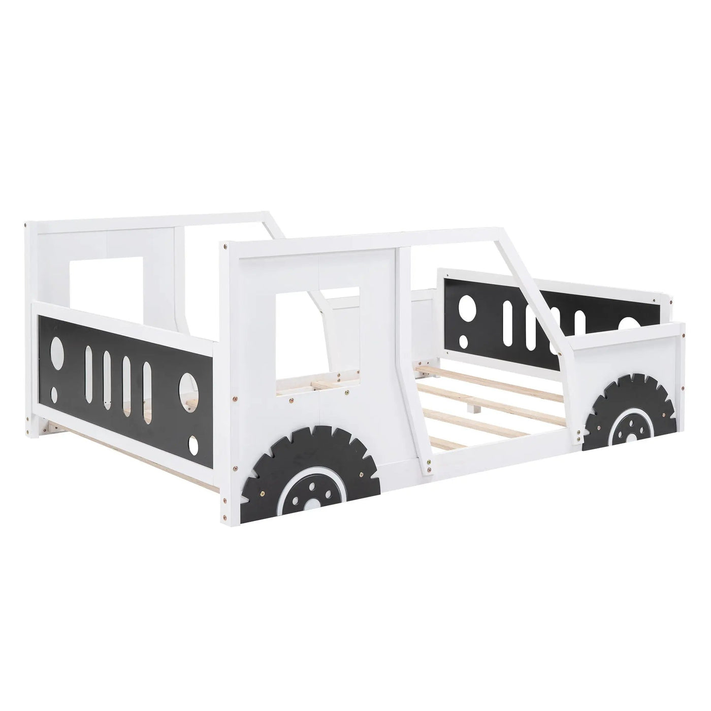 Classic Car Shaped Platform Bed With Wheels by HouseOfZazla
