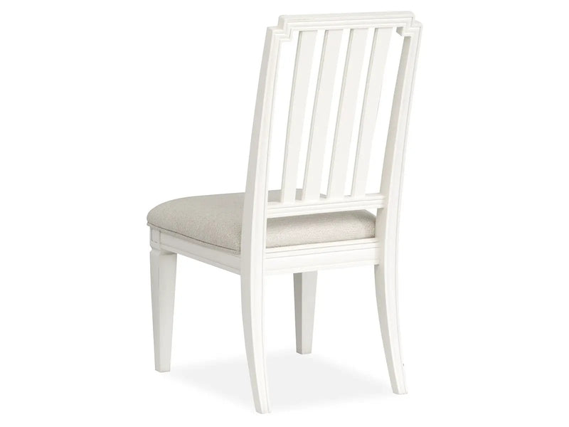 Willowbrook - Upholstered Side Chair With Wood Slat Back (Set of 2) - Egg Shell White by Unique Piece Furniture