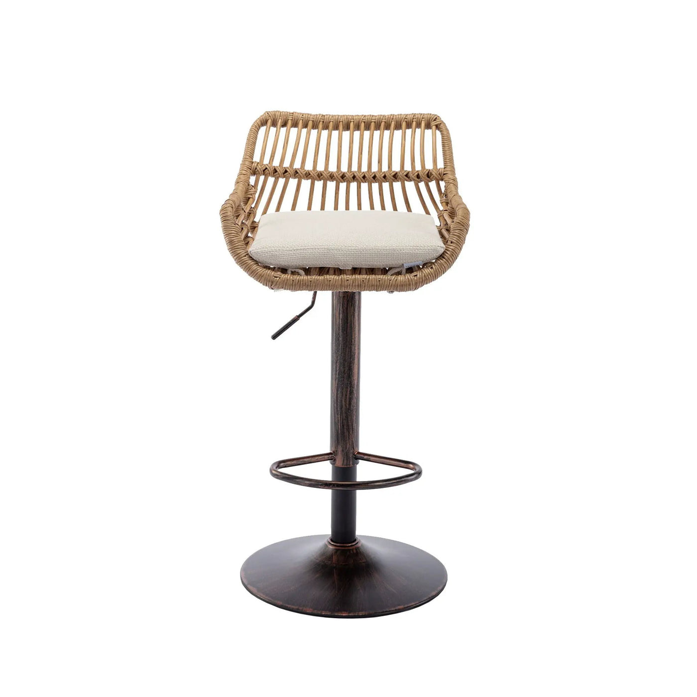 Modern Swivel Bar Stools Adjustable Counter Chairs With Footrest (Set of 2) by HouseOfZazla