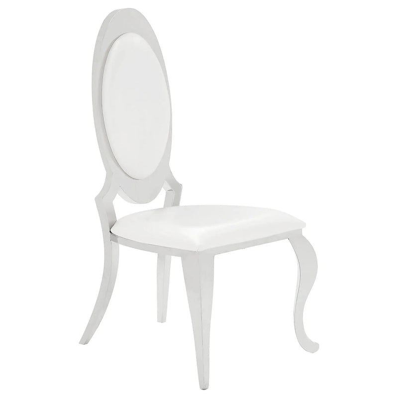 Anchorage Upholstered Dining Chair Cream White (Set of 2) by Unique Piece Furniture