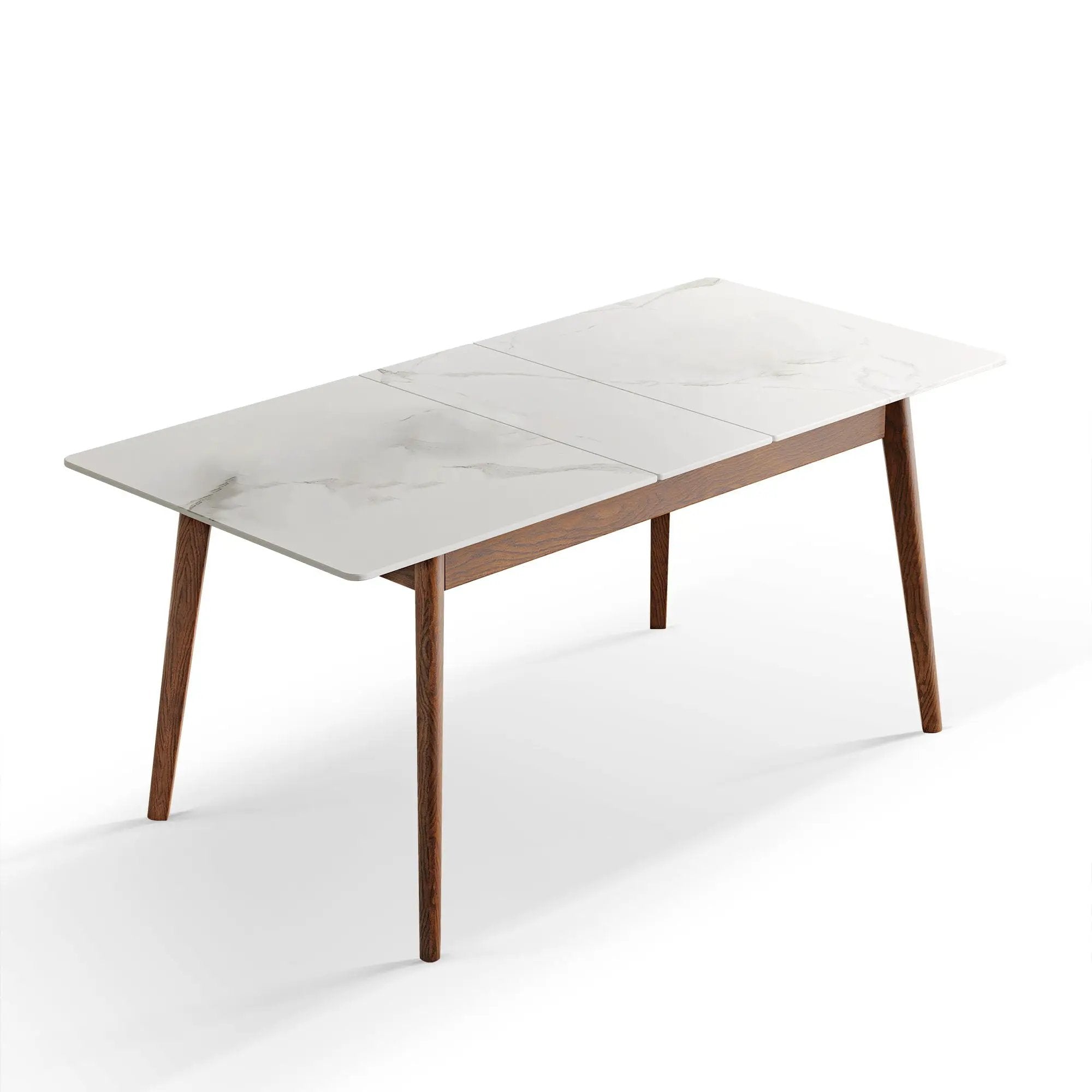 Round Corner Diagonal Leg Telescopic Table For 6 - 8 People To Meet Dining Table by Unique Piece Furniture