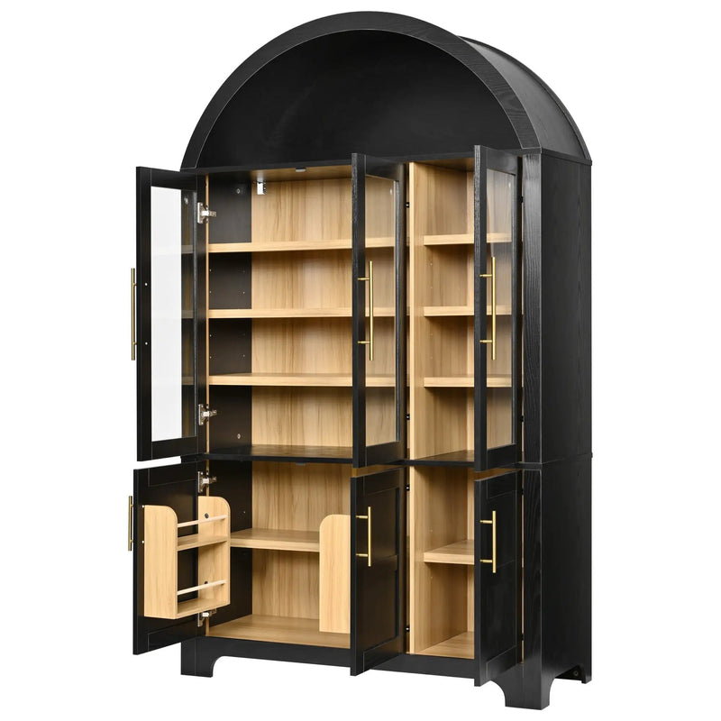 K&K 73" Tall Arched Kitchen Pantry by HouseOfZazla