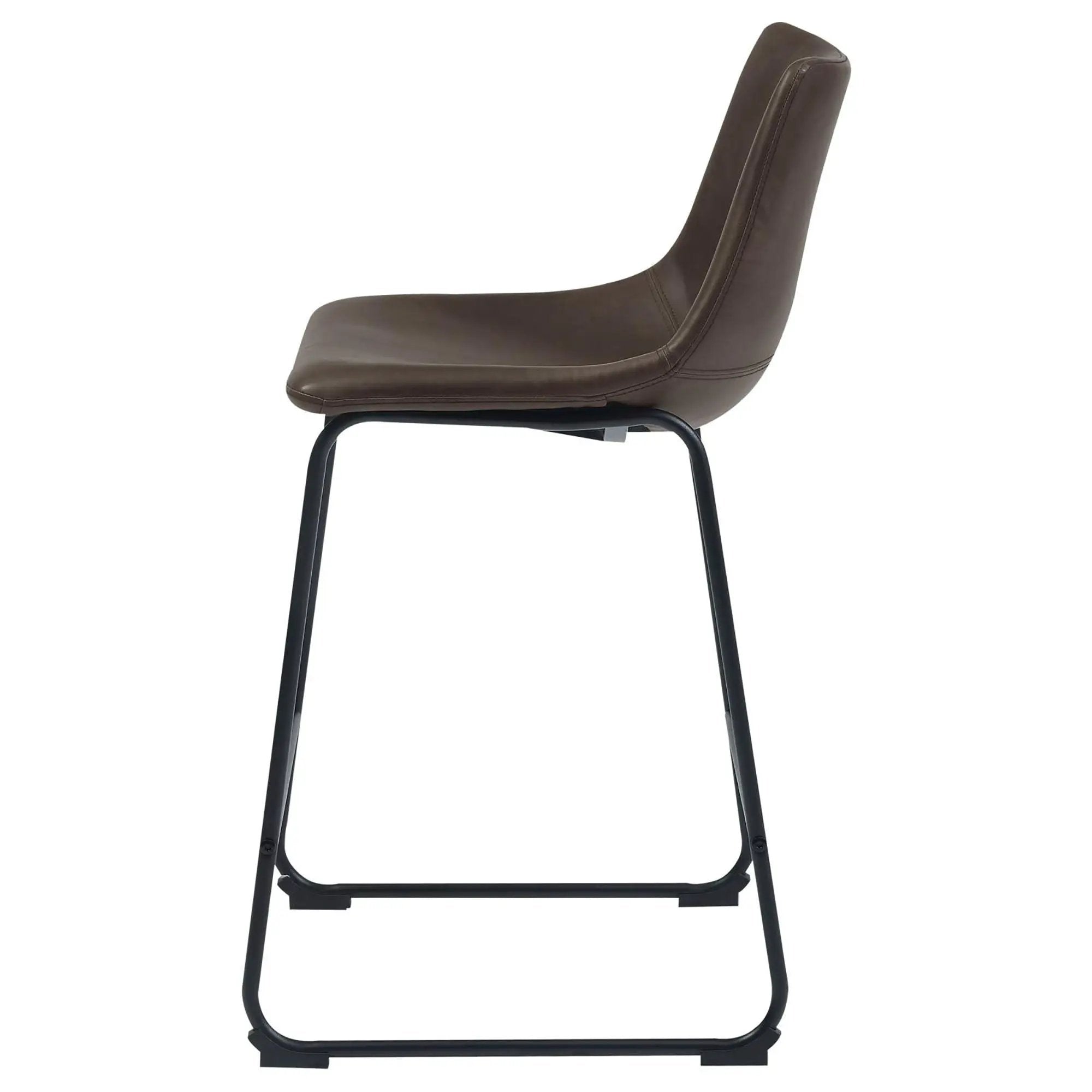 Armless Counter Height Stools (Set of 2) - Brown by HouseOfZazla