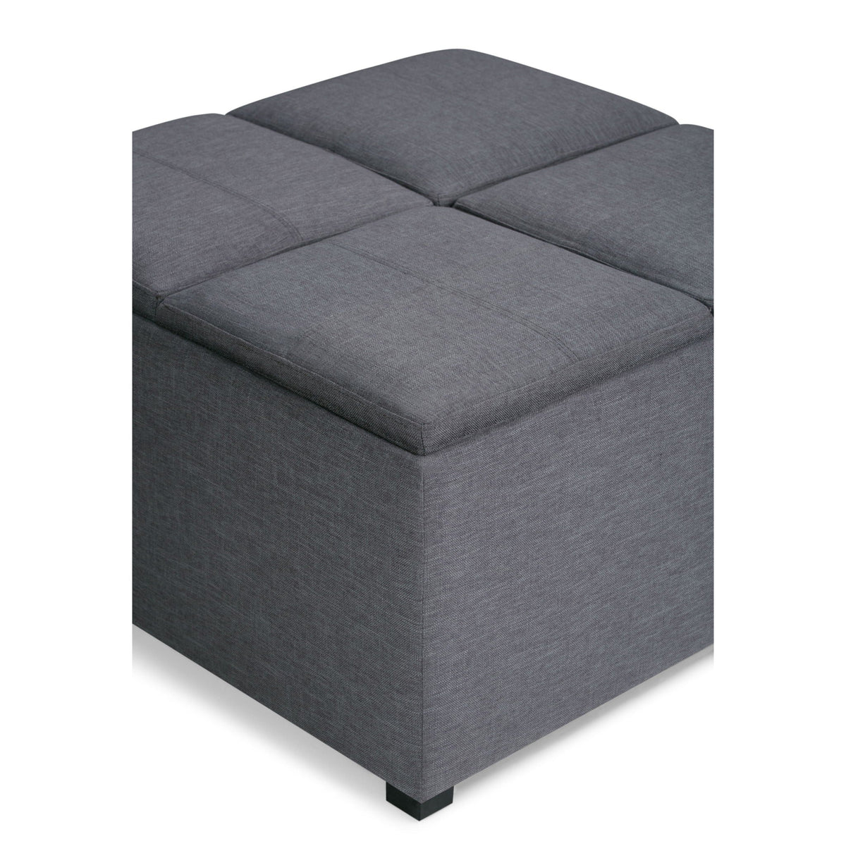 Avalon Square Storage Ottoman Coffee Table with Flip Trays - Multiple Colors, photo 24 of 40