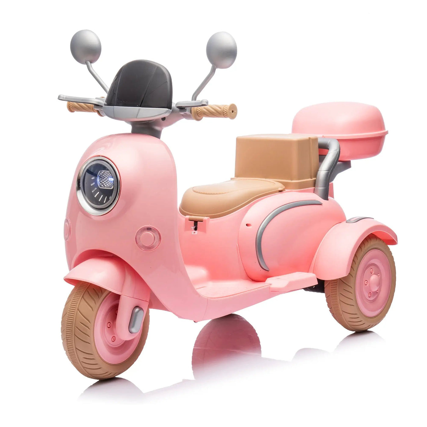 12V Two Motors Kids Ride On Two-Seater Electric Motorcycle by HouseOfZazla