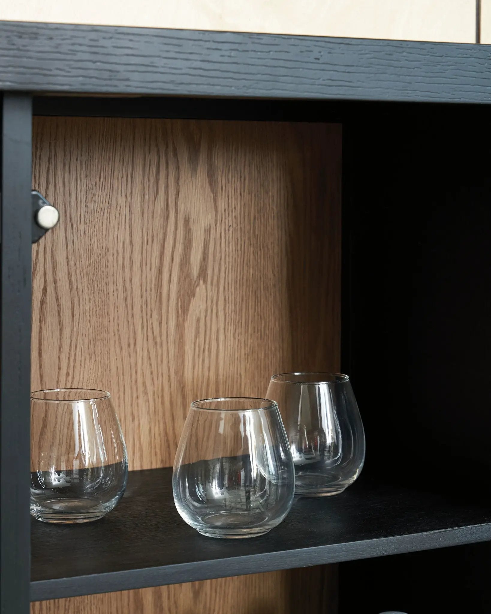 Armenleigh - Bar Cabinet - Black / Brown by Unique Piece Furniture