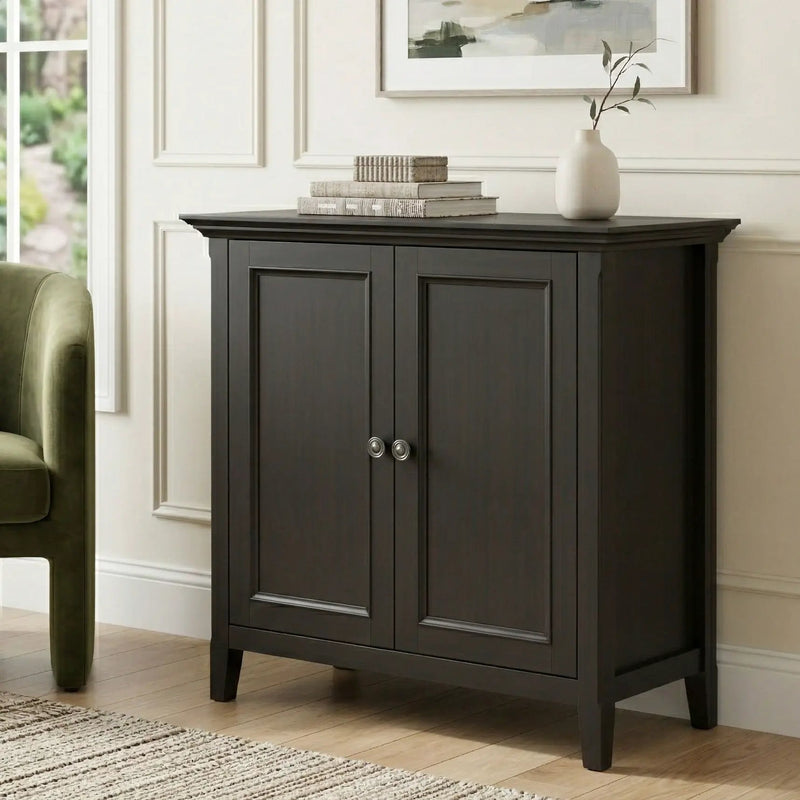 Amherst - 2 Door Storage Cabinet & Adjustable Shelving - Brown by HouseOfZazla