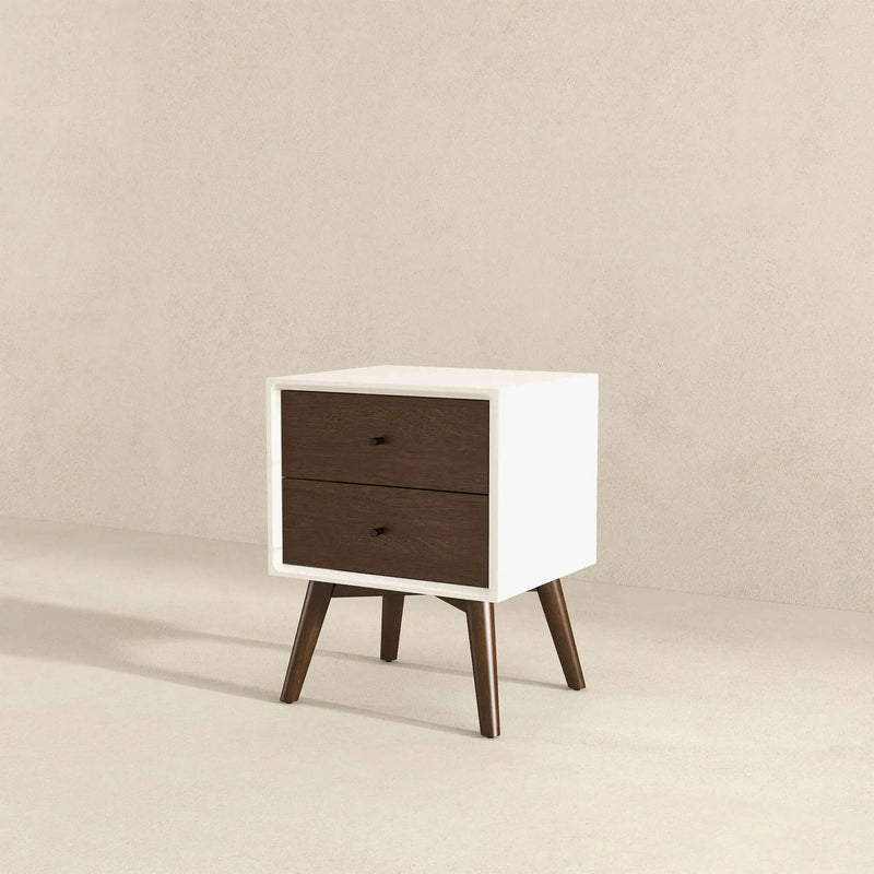 Caroline - Mid-Century Modern Style Night Stand 2 Drawer by HouseOfZazla