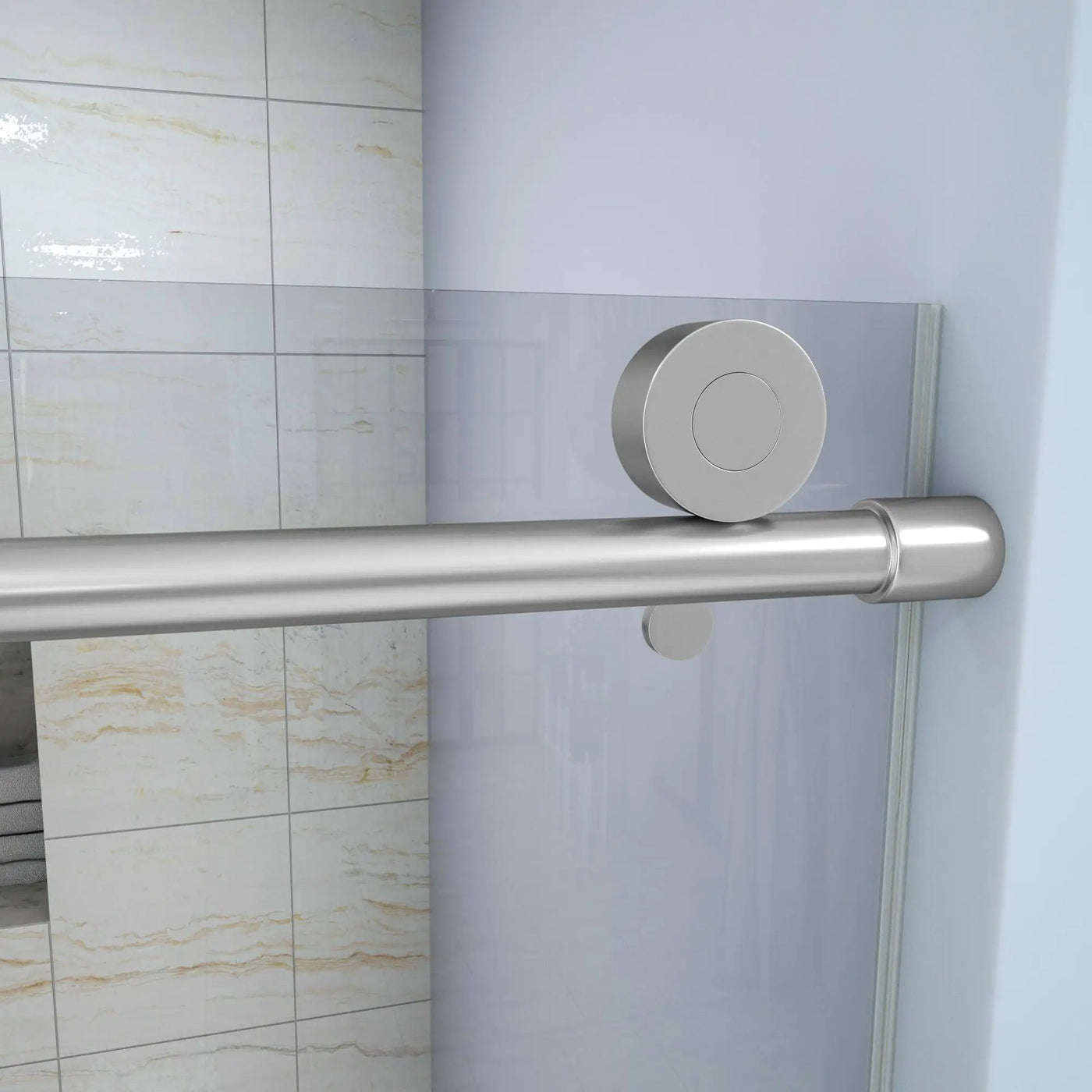 Single Sliding Bypass Shower Door Enclosure With Tempered Glass by HouseOfZazla