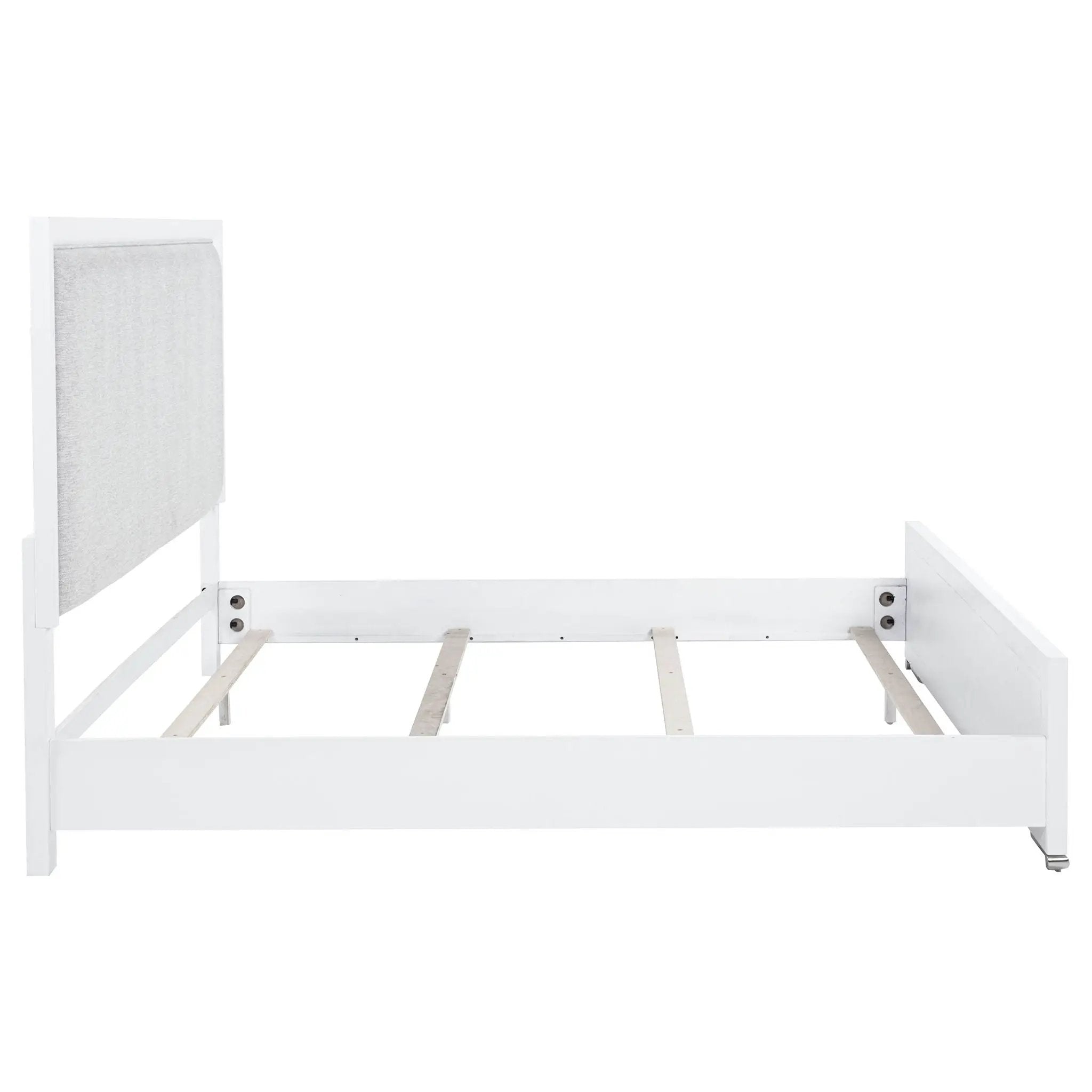 Gracemont 57-inch Eastern King Panel Bed Grey and White by Unique Piece Furniture