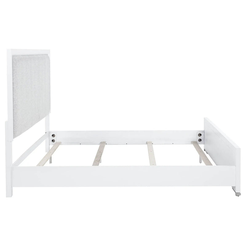 Gracemont 57-inch Eastern King Panel Bed Grey and White by Unique Piece Furniture