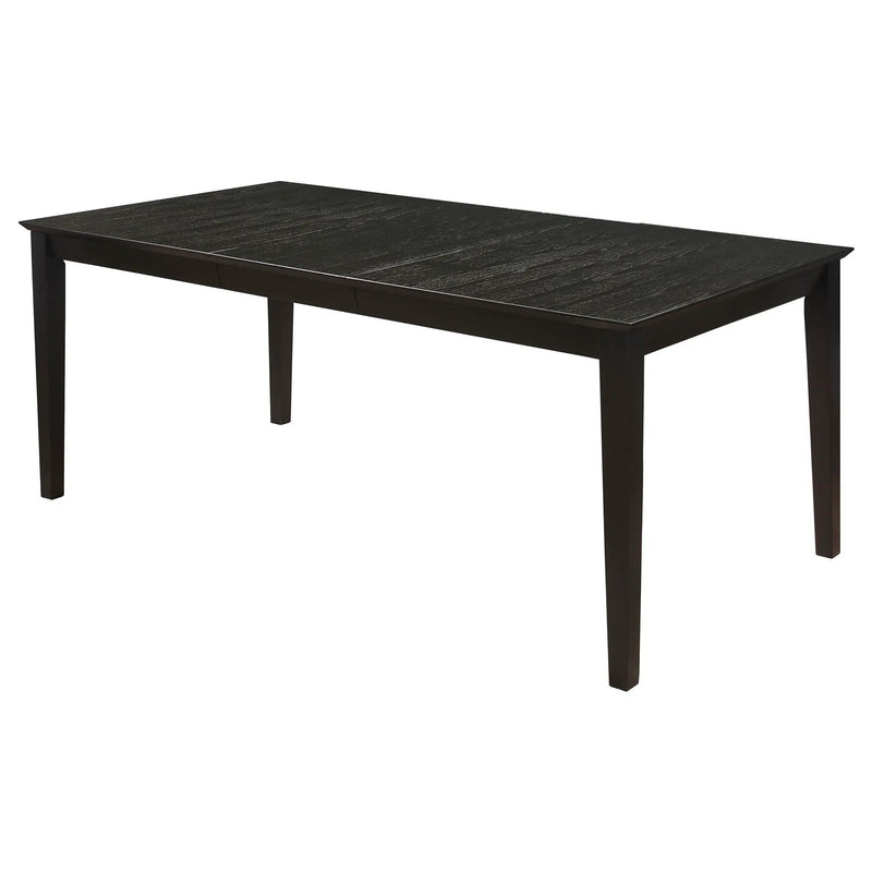 Louise 7-piece Rectangular Extension Leaf Dining Set Black by Unique Piece Furniture