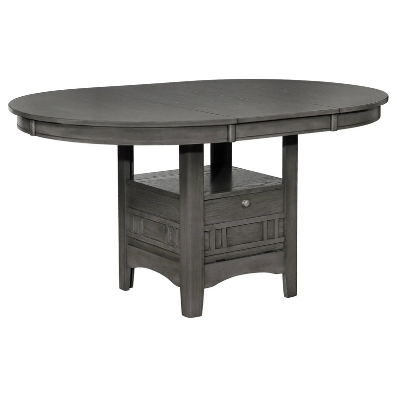 Lavon 5-piece Oval Extension Leaf Dining Set Medium Grey by Unique Piece Furniture
