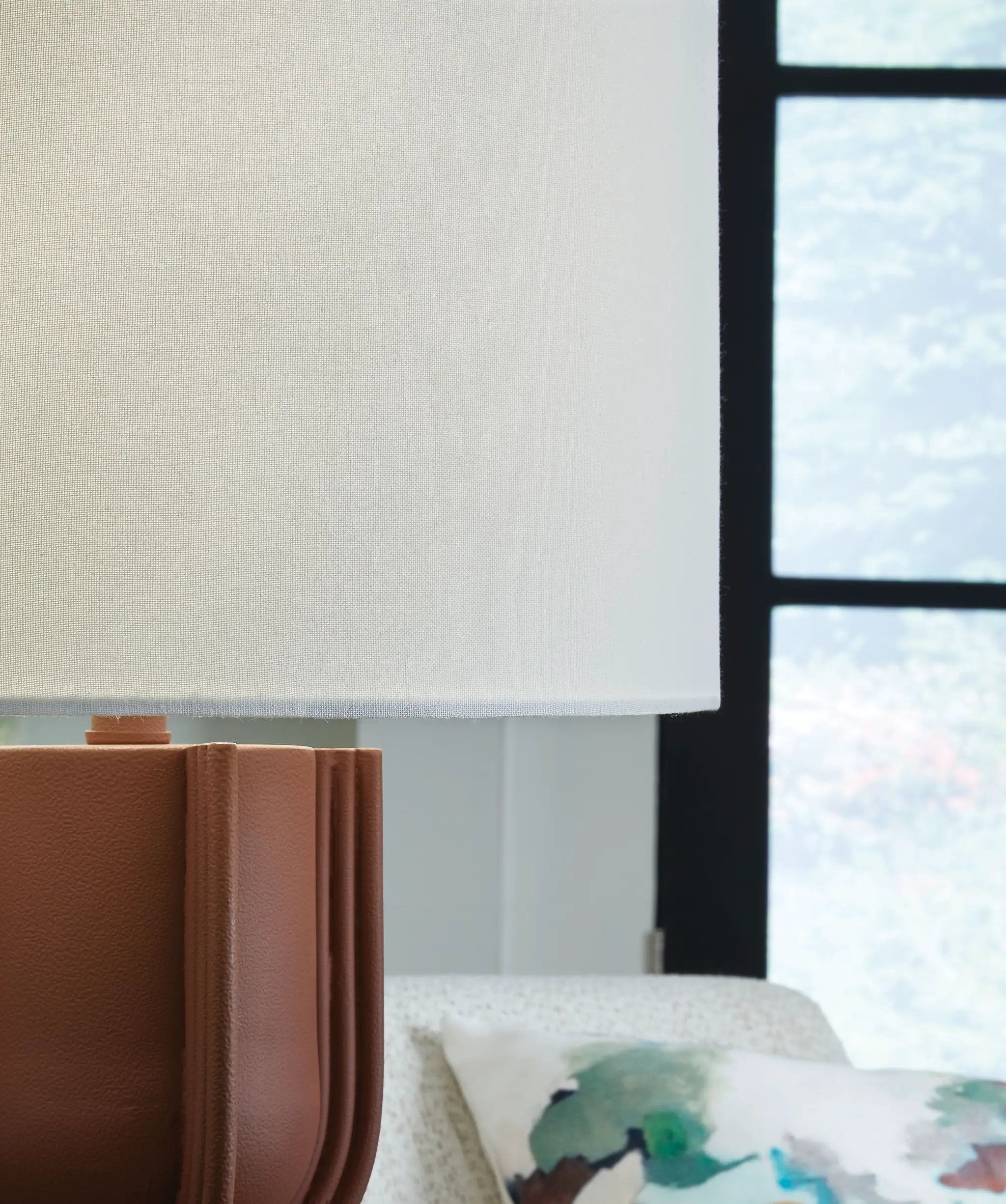 Rowandale - Metal Table Lamp - Brick Red by Unique Piece Furniture